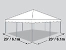 20' x 20' Frame Tent.
