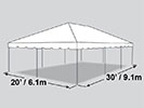 20' x 30' Frame Tent.