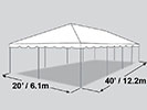 20' x 40' Frame Tent.