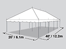 20' x 40' Pole Tent.