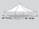 40' x 40' High Peak Pole Tent.