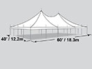 40' x 60' Pole Tent.