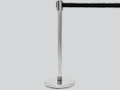 Chrome Stanchion with Retractable Black Belt.